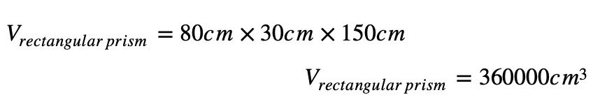 Calculate the Volume of a Rectangular Prism example