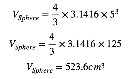 Calculate the Volume of a Sphere with examples