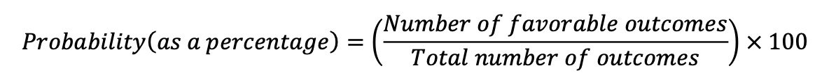 How to calculate Probability as a Percentage