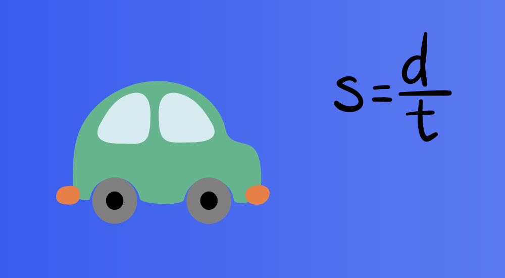 How To Calculate Speed formula illustration