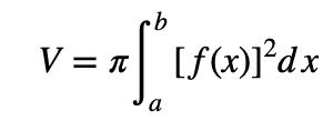 How to Calculate Volume Using Integration formula