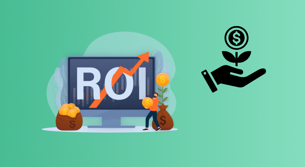 Define Return on Investment (ROI) and how it can be calculated.