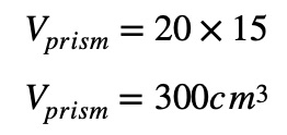 Volume of a Prism example