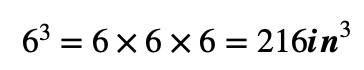 Formula for the volume of a cube