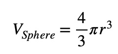 Formula for the volume of a sphere